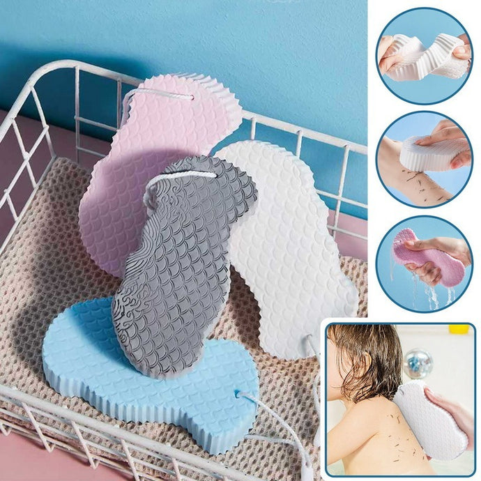 3D Body Rubbing Sponge-Scale Pattern -Three-dimensional Bath Ball