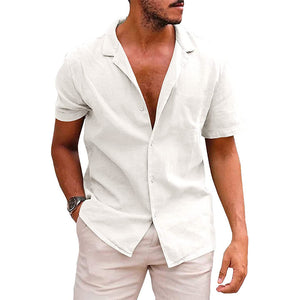 Button Down-Short Sleeve Beach Shirt