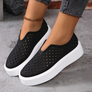 Hollow Flats - Casual Versatile -Thick Sole Slip on Shoes