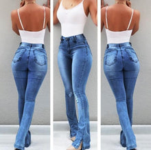 Load image into Gallery viewer, Stretch ripped jeans