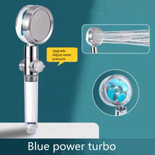 Load image into Gallery viewer, Shower Head Water Saving Flow 360 Degrees Rotating With Small Fan High Pressure Spray Nozzle