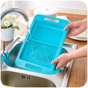 Multifunction Kitchen Chopping Blocks- Sinks Drain