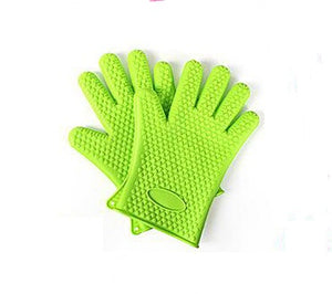 Food Grade Silicone mitts - Heat Resistant BBQ Glove.