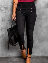 Load image into Gallery viewer, European And American Front Slit-Buckle Pencil Pants