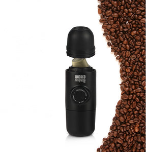 Condensed portable mini coffee machine.