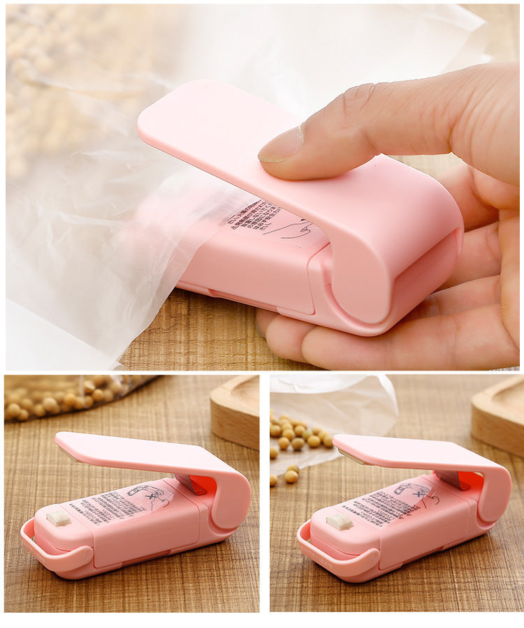 Hand pressure - portable snack seal clip