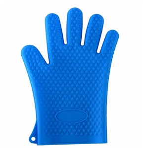 Food Grade Silicone mitts - Heat Resistant BBQ Glove.