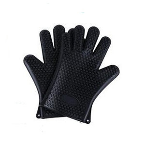 Food Grade Silicone mitts - Heat Resistant BBQ Glove.