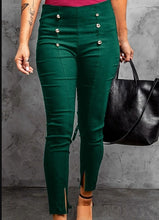 Load image into Gallery viewer, European And American Front Slit-Buckle Pencil Pants