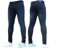 Load image into Gallery viewer, Men&#39;s Tight Solid Color Denim Pants