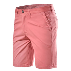 Casual Mid-waist Straight Solid Color Shorts