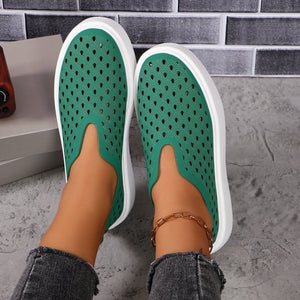 Hollow Flats - Casual Versatile -Thick Sole Slip on Shoes