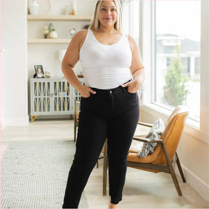 High Grinding Elastic Plus Size Jeans.