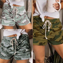 Load image into Gallery viewer, Camo Casual Shorts - Loose Strap Pants.