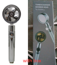 Load image into Gallery viewer, Shower Head Water Saving Flow 360 Degrees Rotating With Small Fan High Pressure Spray Nozzle