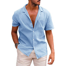 Load image into Gallery viewer, Button Down-Short Sleeve Beach Shirt