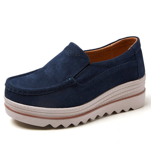 Flat / Anti-slip Suede Height Increasing Shoes.