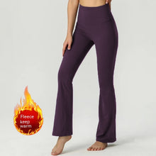 Load image into Gallery viewer, Fleece-lined Yoga Bootleg -High Waists pants