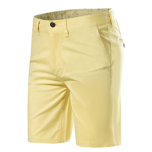 Casual Mid-waist Straight Solid Color Shorts