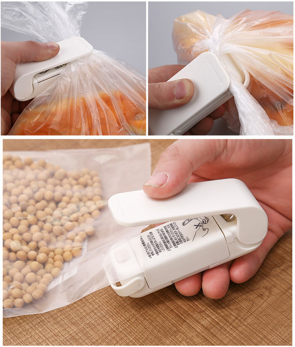 Hand pressure - portable snack seal clip