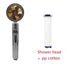 Load image into Gallery viewer, Shower Head Water Saving Flow 360 Degrees Rotating With Small Fan High Pressure Spray Nozzle