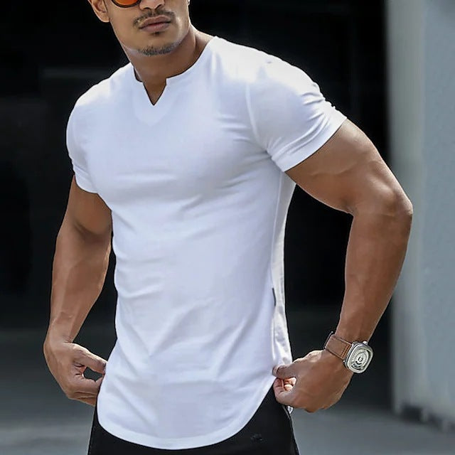 New V-neck-Men's Casual T-shirt