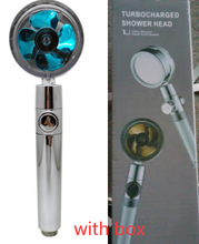 Load image into Gallery viewer, Shower Head Water Saving Flow 360 Degrees Rotating With Small Fan High Pressure Spray Nozzle