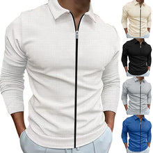 Load image into Gallery viewer, Waffle Style Zipped Jacket / Outdoor Sports Tops.