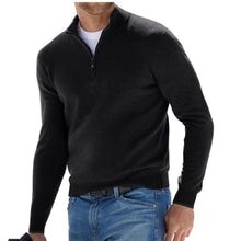 Load image into Gallery viewer, Men&#39;s Casual Long Sleeve V-neck Cashmere Zipper Top