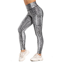 Load image into Gallery viewer, Pocket Printed -Yoga Pants.