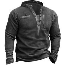 Load image into Gallery viewer, Men&#39;s V-neck Button Sweater Fleece