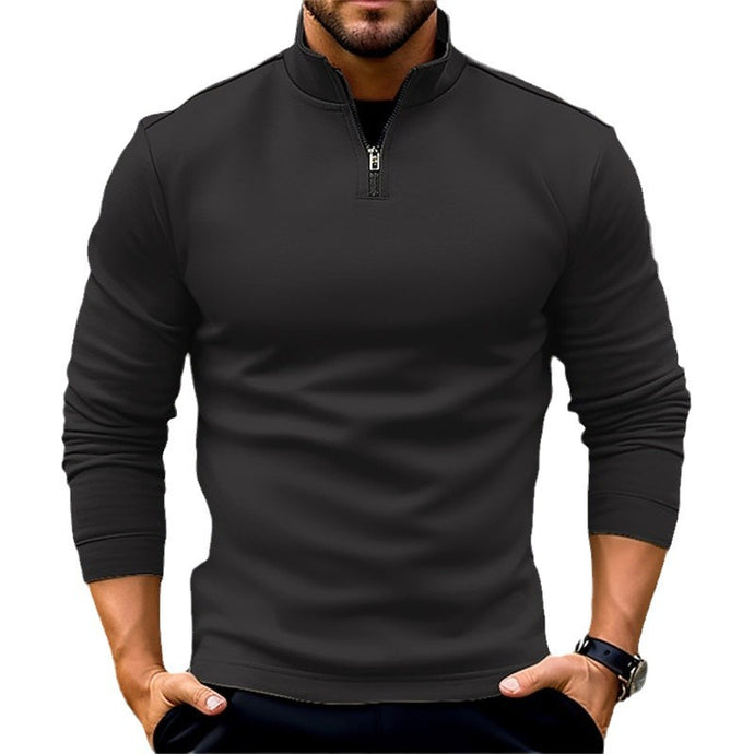 Long sleeve - Zipper Men's Sports Polo Shirt