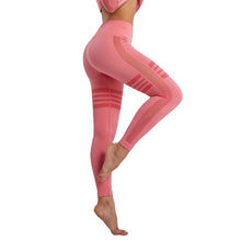 Load image into Gallery viewer, Hollow Mesh Breathable Yoga Pants