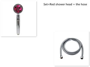 Shower Head Water Saving Flow 360 Degrees Rotating With Small Fan High Pressure Spray Nozzle