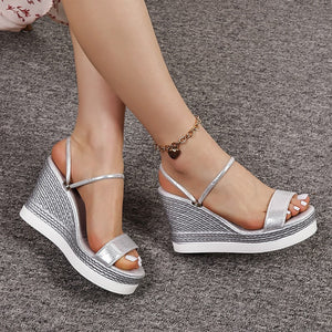 Platform Wedge Sandals.