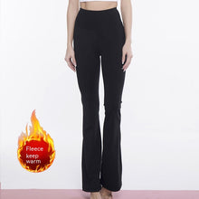 Load image into Gallery viewer, Fleece-lined Yoga Bootleg -High Waists pants