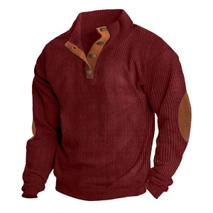 Casual Stand-collar / Long Sleeve Pullover Sweatshirt