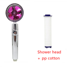 Load image into Gallery viewer, Shower Head Water Saving Flow 360 Degrees Rotating With Small Fan High Pressure Spray Nozzle