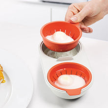 Load image into Gallery viewer, Microwave Egg Poacher-Double Cup Boiler