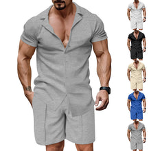 Load image into Gallery viewer, Casual-Short Sleeves Sports Suit.