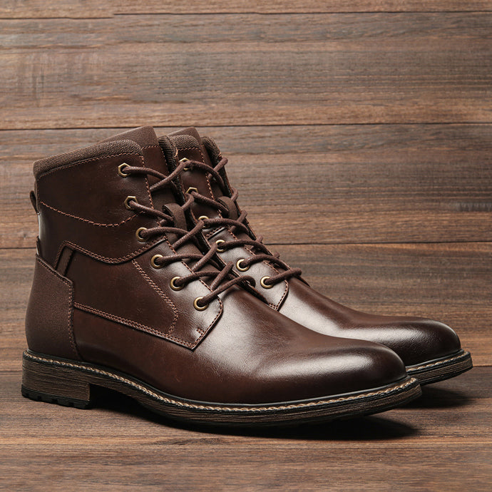 High-top Leather Boots