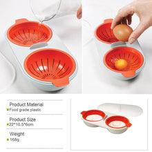 Load image into Gallery viewer, Microwave Egg Poacher-Double Cup Boiler