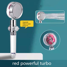 Load image into Gallery viewer, Shower Head Water Saving Flow 360 Degrees Rotating With Small Fan High Pressure Spray Nozzle