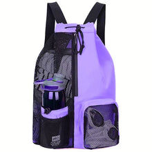 Load image into Gallery viewer, Swim Mesh - Drawstring Backpack .