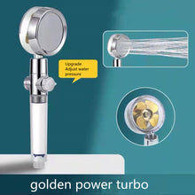 Load image into Gallery viewer, Shower Head Water Saving Flow 360 Degrees Rotating With Small Fan High Pressure Spray Nozzle