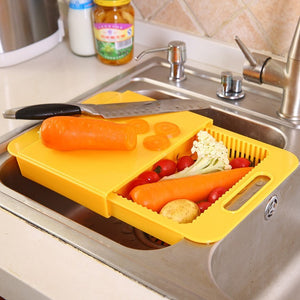 Multifunction Kitchen Chopping Blocks- Sinks Drain