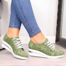 Load image into Gallery viewer, Wedge Shoes-Summer Autumn Casual Canvas-Breathable Platform Sneakers.