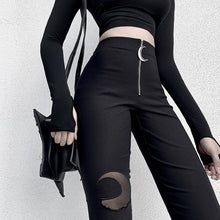 Load image into Gallery viewer, Crescent Zipper-High Waist-Tight Trousers With Small Legs.