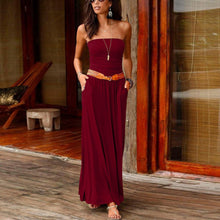 Load image into Gallery viewer, Sleeveless-Strapless Loose Long Dress.