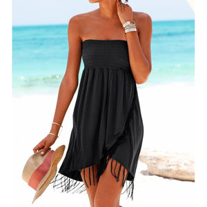 Tasseled - summer beach dress.